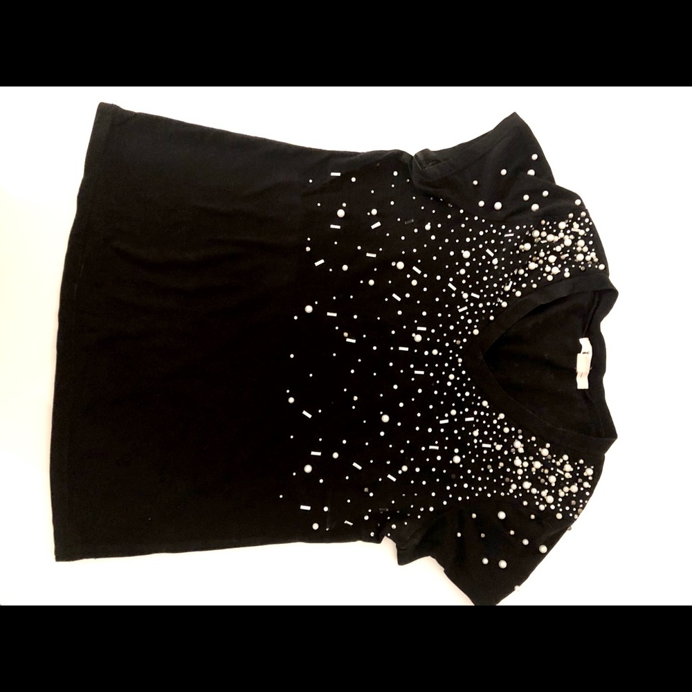 Black beaded Top size Small